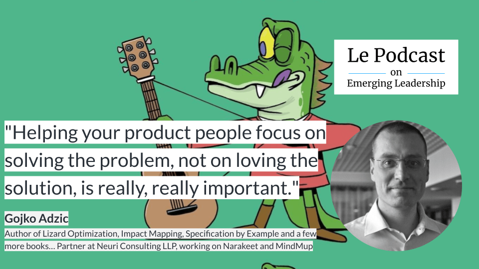 Pull quote from the episode with Gojko Adzic